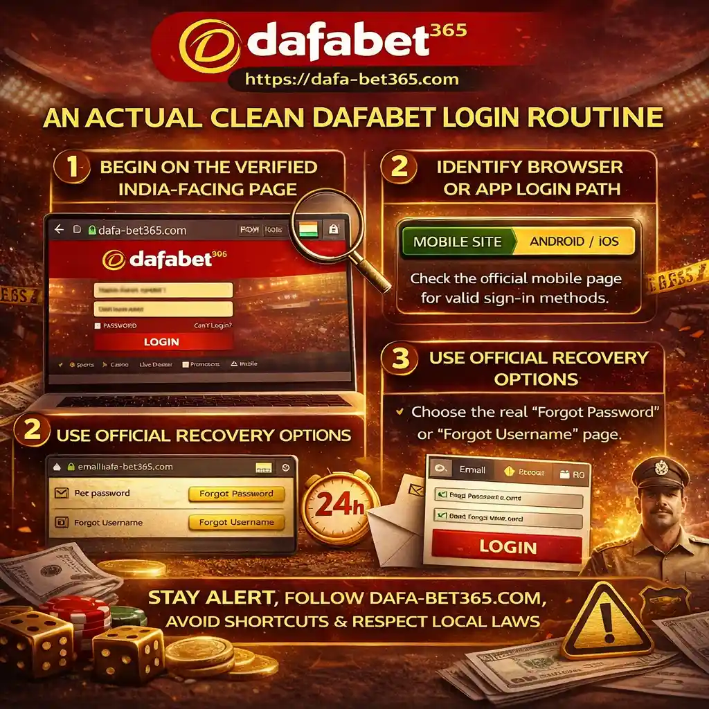 An Actual Clean Dafabet Login Routine.