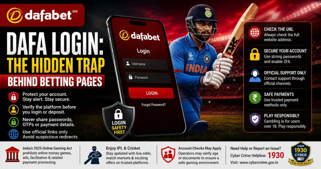 Dafa Login The Hidden Trap Behind Fake Betting Pages