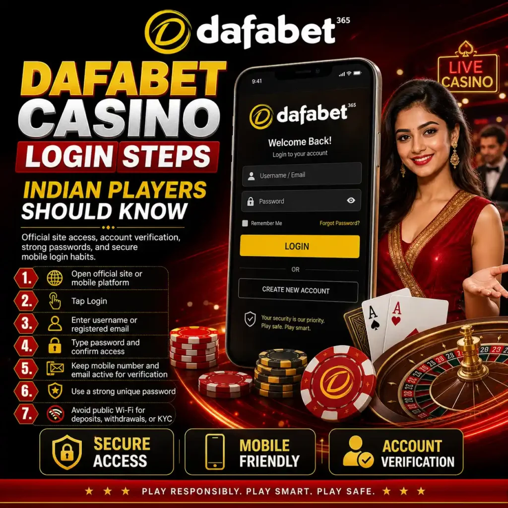 Dafabet Casino Login Steps Indian Players Should Know